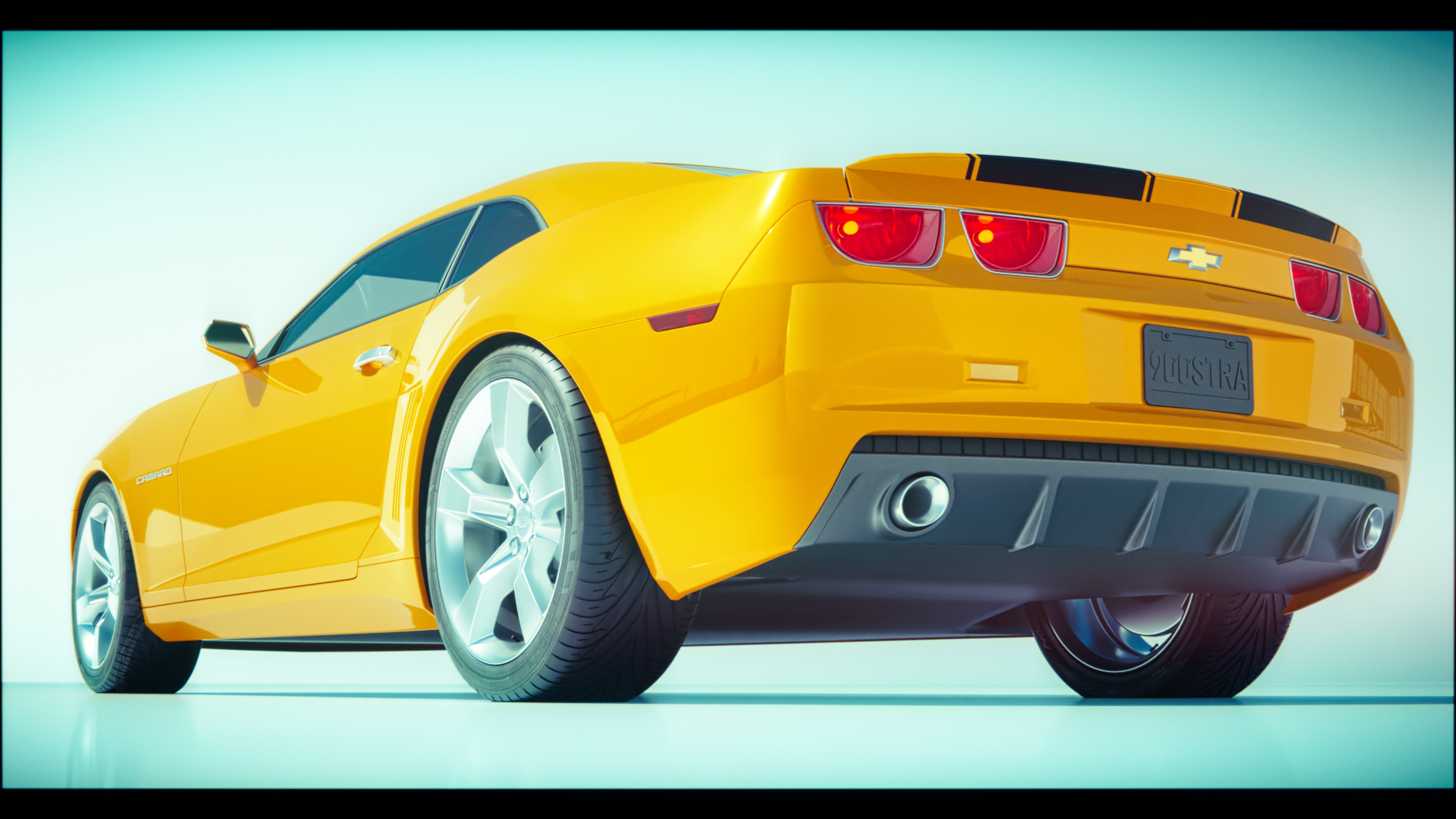 Transformers Bumblebee Camaro 2007 3D model_2