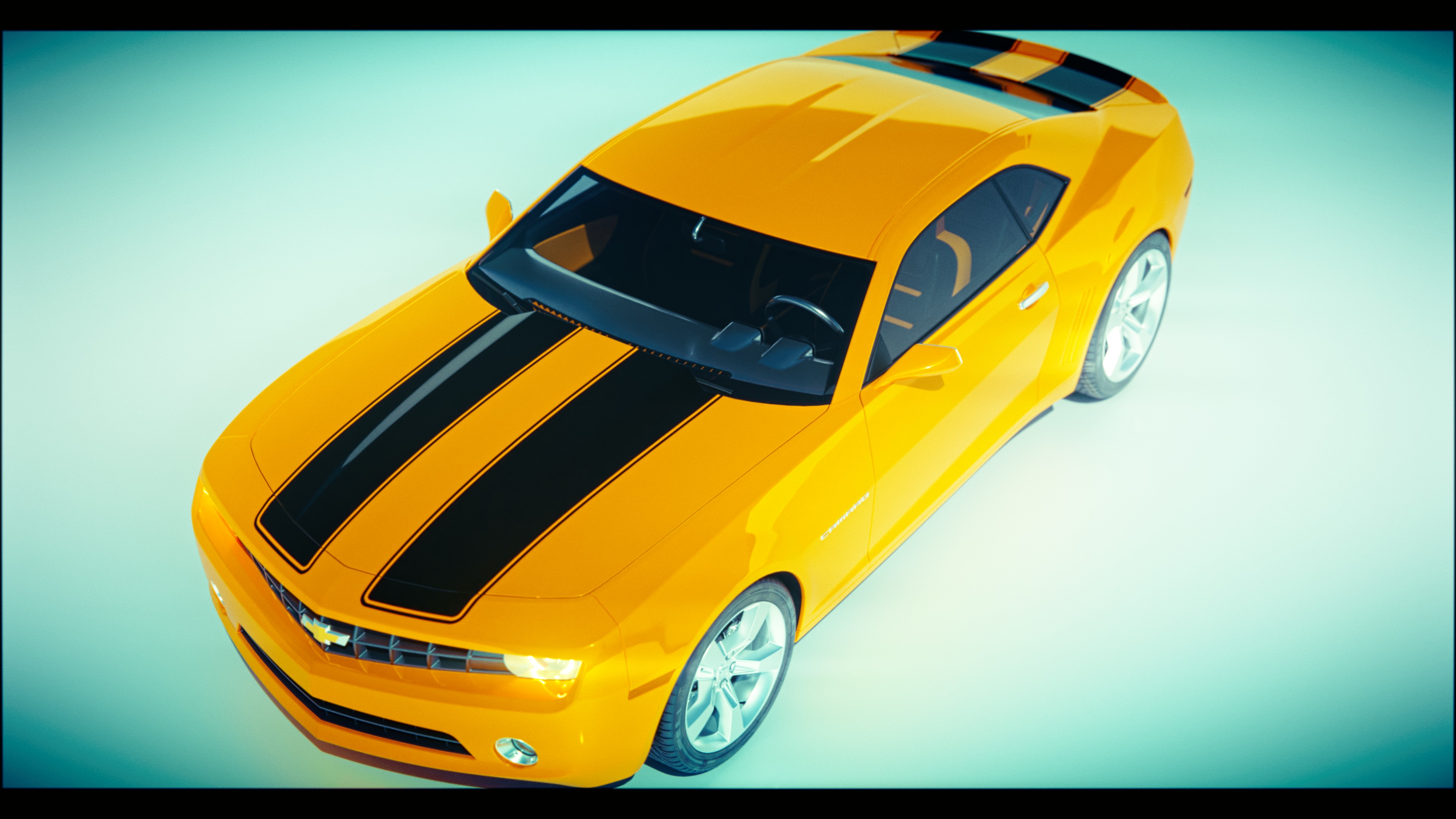 Transformers Bumblebee Camaro 2007 3D model_1