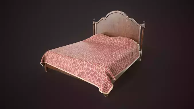 Vintage Wooden Bed