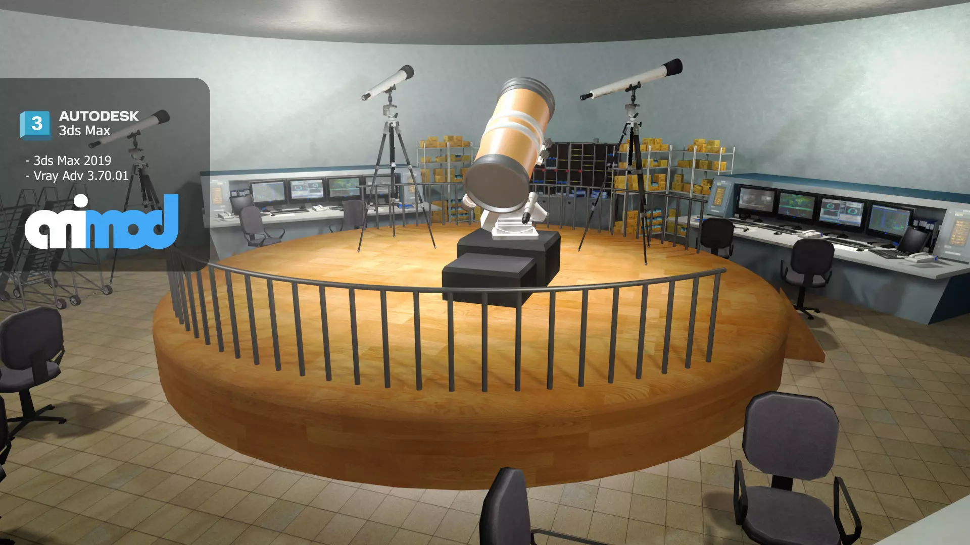 Observatory 3D model
