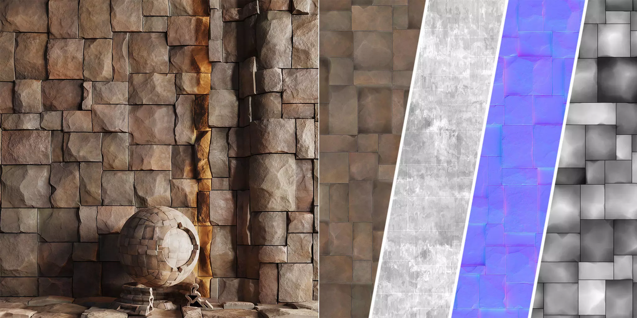 H78 Slate Stone - PBR - 4K - Seamless Texture