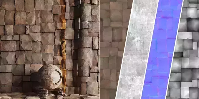 H78 Slate Stone - PBR - 4K - Seamless