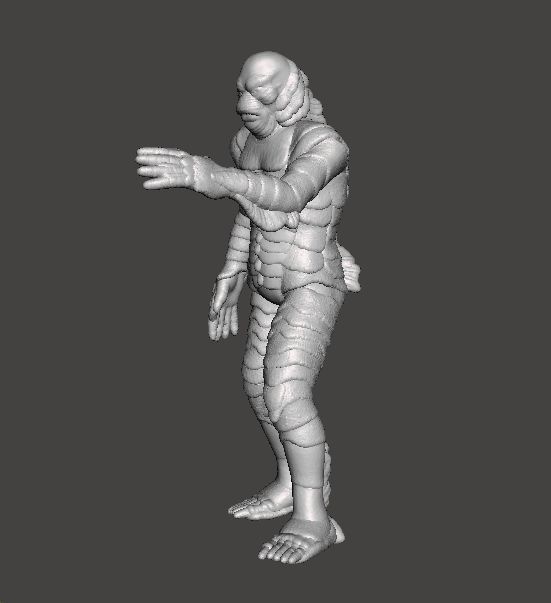 BLACK LAGOON MONSTER MINIATURE MODEL HORROR FANTASY GAMES RPG 3D print model_4