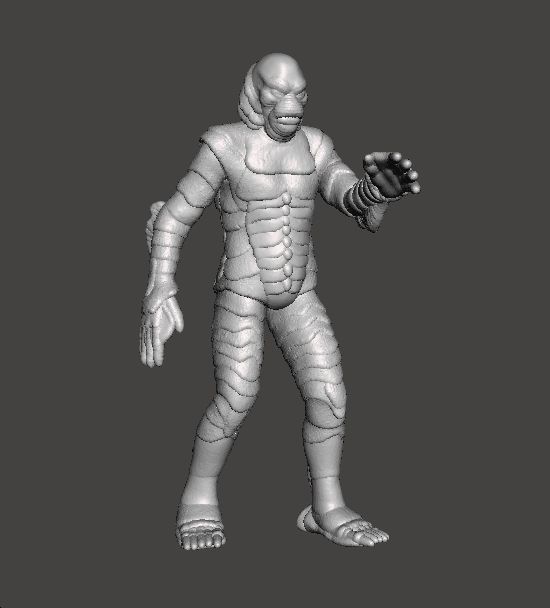 BLACK LAGOON MONSTER MINIATURE MODEL HORROR FANTASY GAMES RPG 3D print model_2