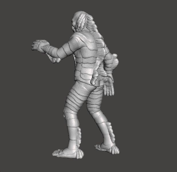 BLACK LAGOON MONSTER MINIATURE MODEL HORROR FANTASY GAMES RPG 3D print model_5