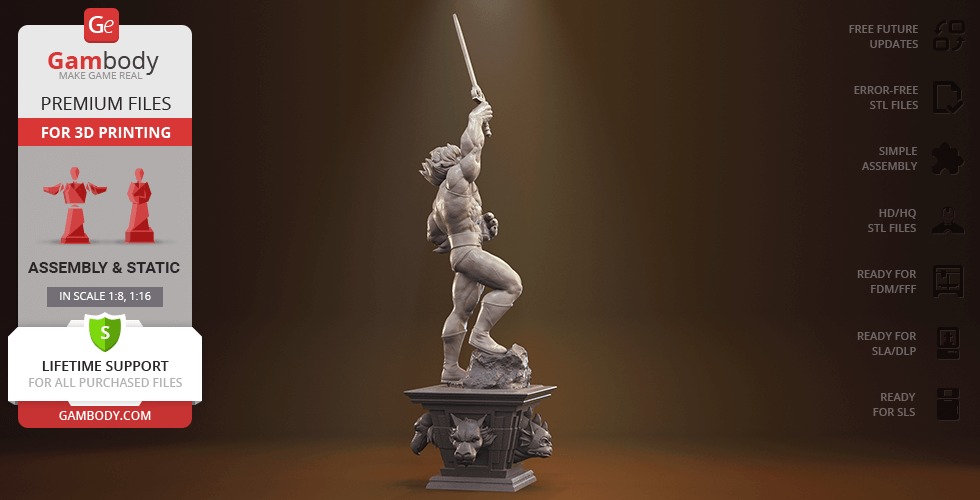 Lion O from Thundercats STL files 3D printing collectibles 3D print model_19