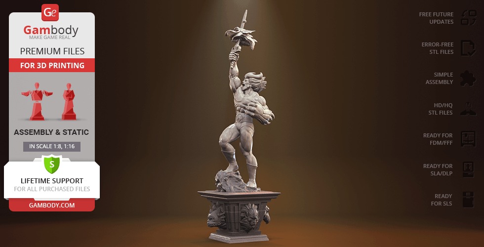 Lion O from Thundercats STL files 3D printing collectibles 3D print model_41