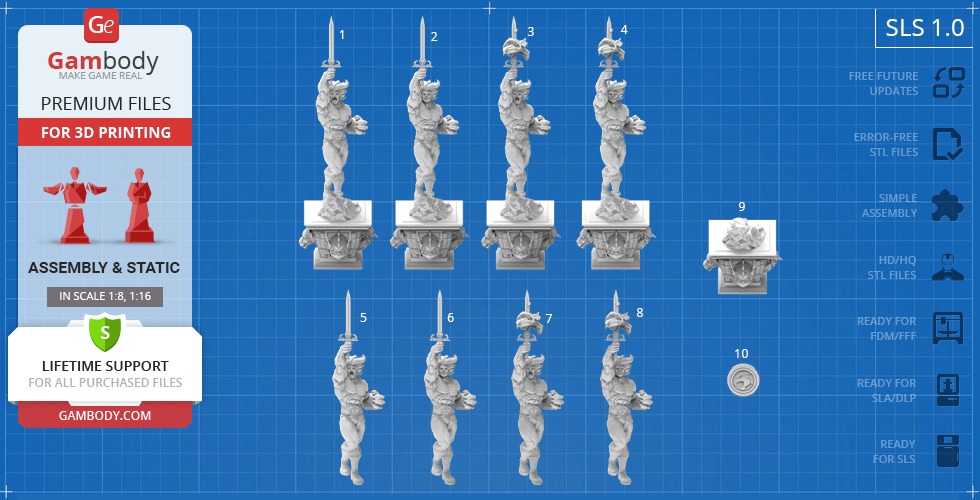 Lion O from Thundercats STL files 3D printing collectibles 3D print model_33