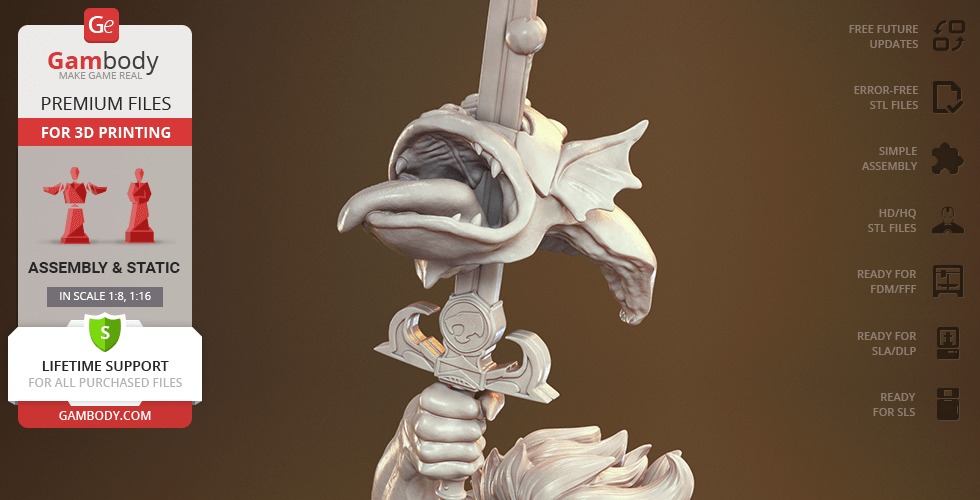 Lion O from Thundercats STL files 3D printing collectibles 3D print model_31