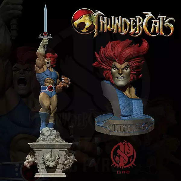 Lion O from Thundercats STL files 3D printing collectibles 3D print model_0