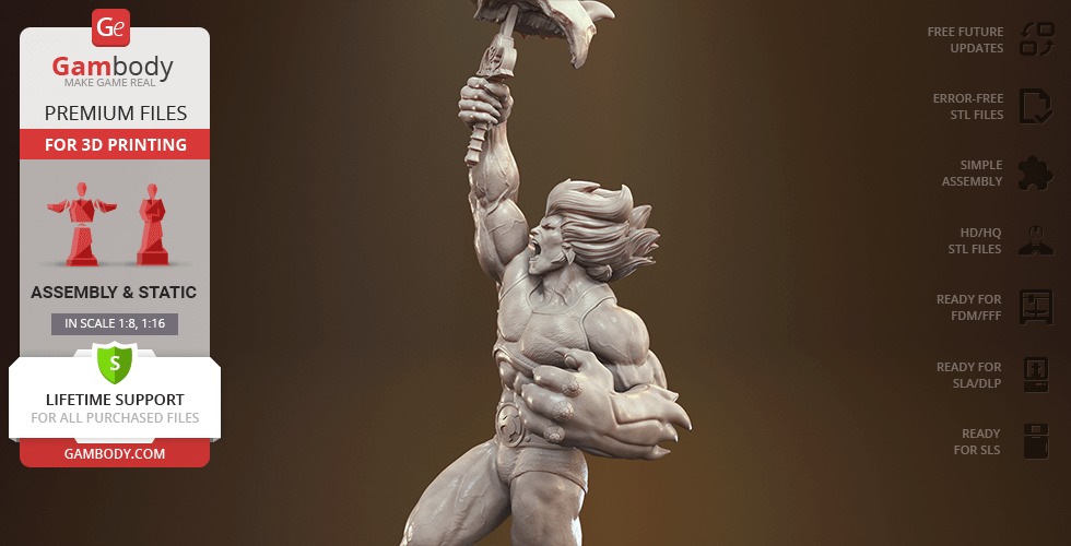 Lion O from Thundercats STL files 3D printing collectibles 3D print model_40