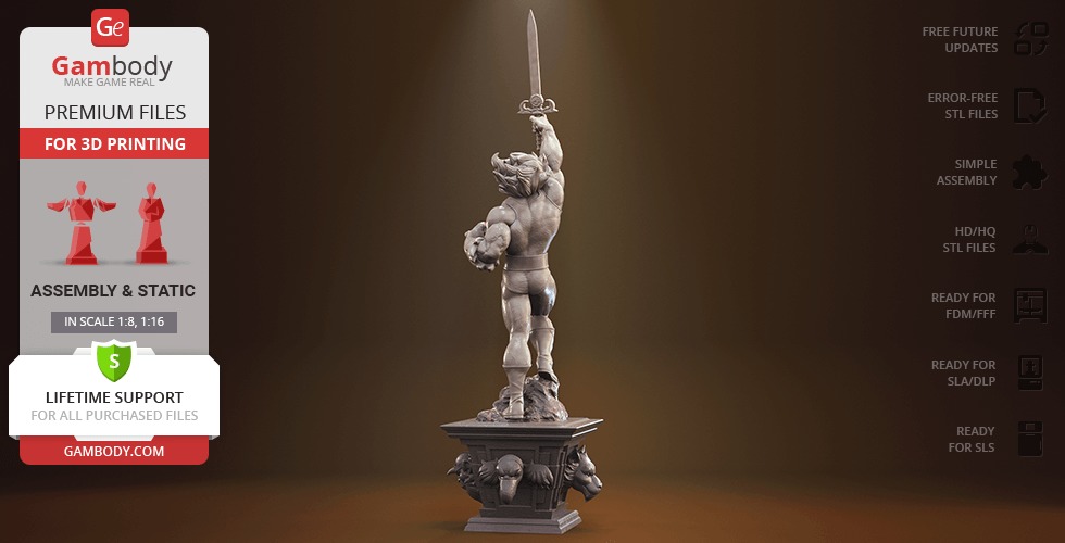 Lion O from Thundercats STL files 3D printing collectibles 3D print model_17