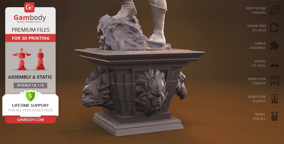 Lion O from Thundercats STL files 3D printing collectibles 3D print model_8