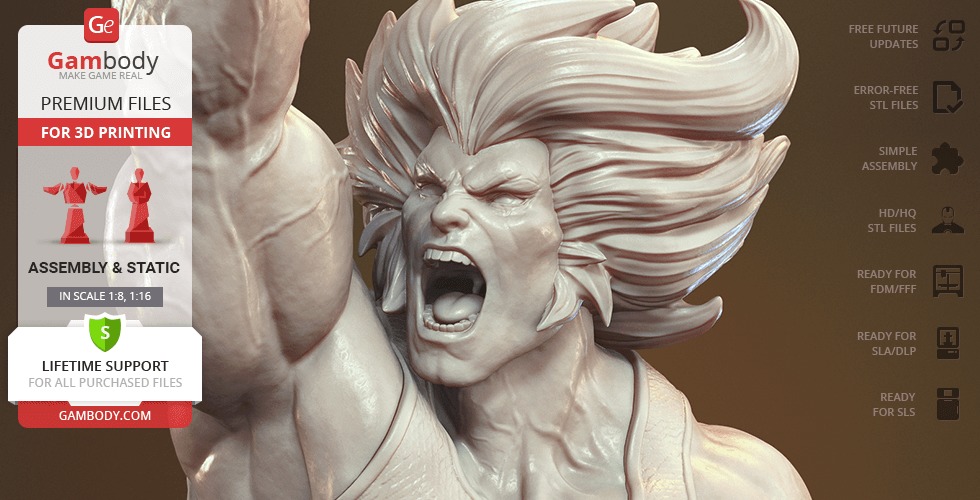 Lion O from Thundercats STL files 3D printing collectibles 3D print model_15