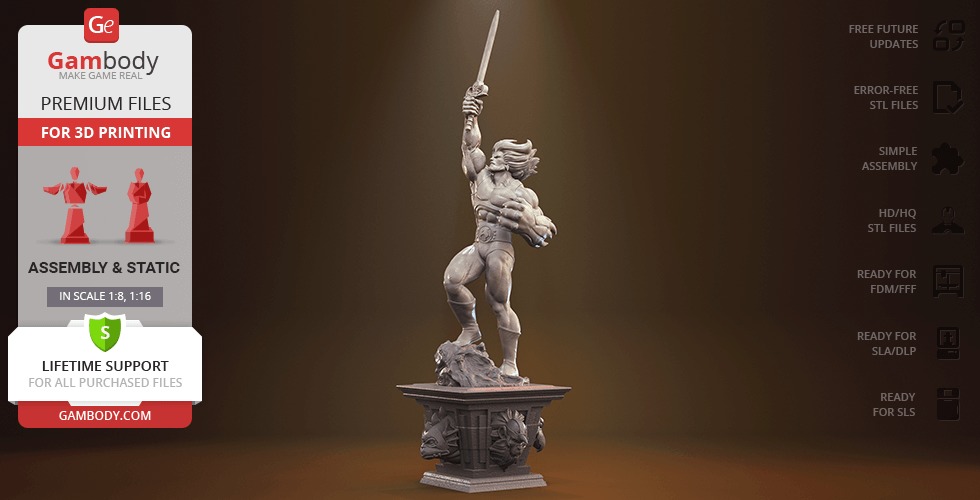 Lion O from Thundercats STL files 3D printing collectibles 3D print model_28