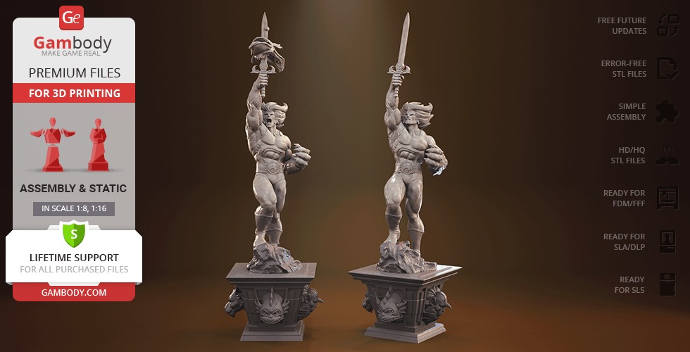 Lion O from Thundercats STL files 3D printing collectibles 3D print model_11