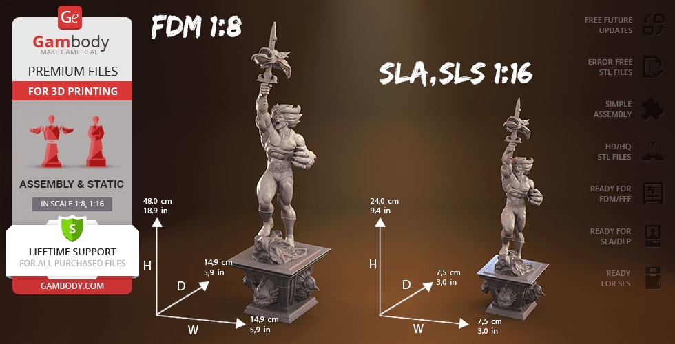 Lion O from Thundercats STL files 3D printing collectibles 3D print model_6