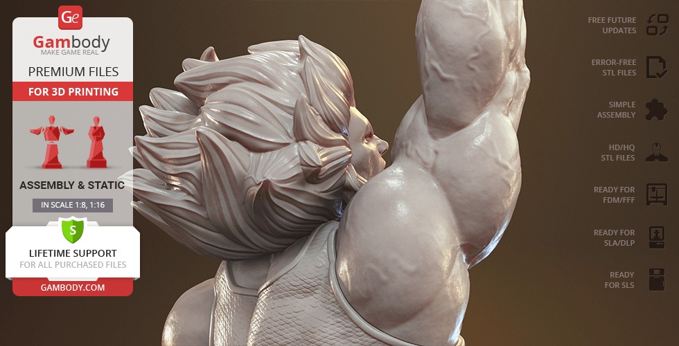 Lion O from Thundercats STL files 3D printing collectibles 3D print model_14