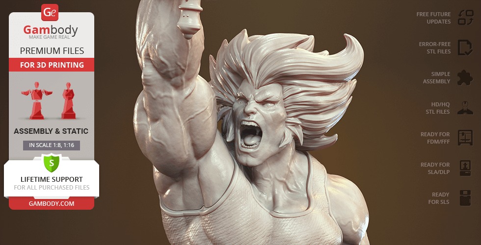 Lion O from Thundercats STL files 3D printing collectibles 3D print model_43