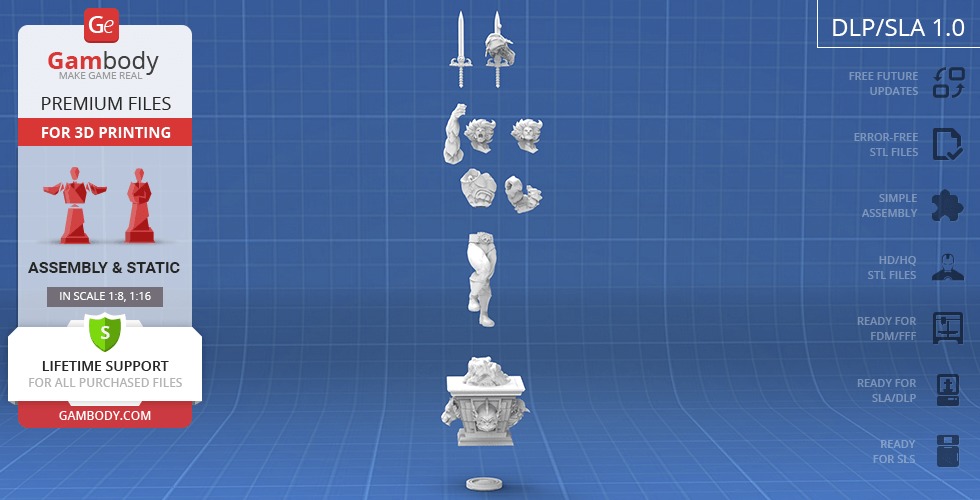 Lion O from Thundercats STL files 3D printing collectibles 3D print model_29