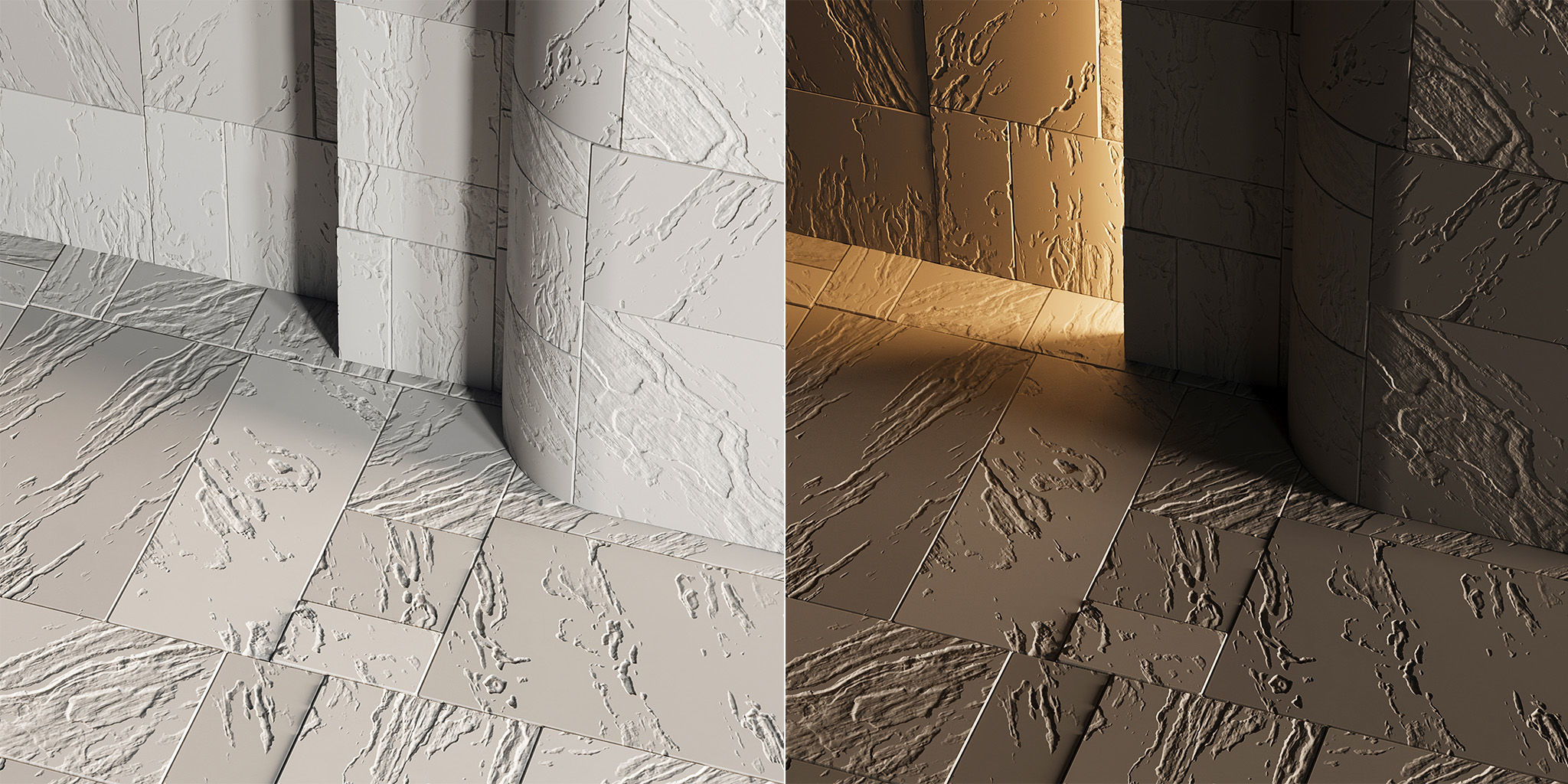 H81 Slate Stone - PBR - 4K - Seamless Low-poly 3D model_11