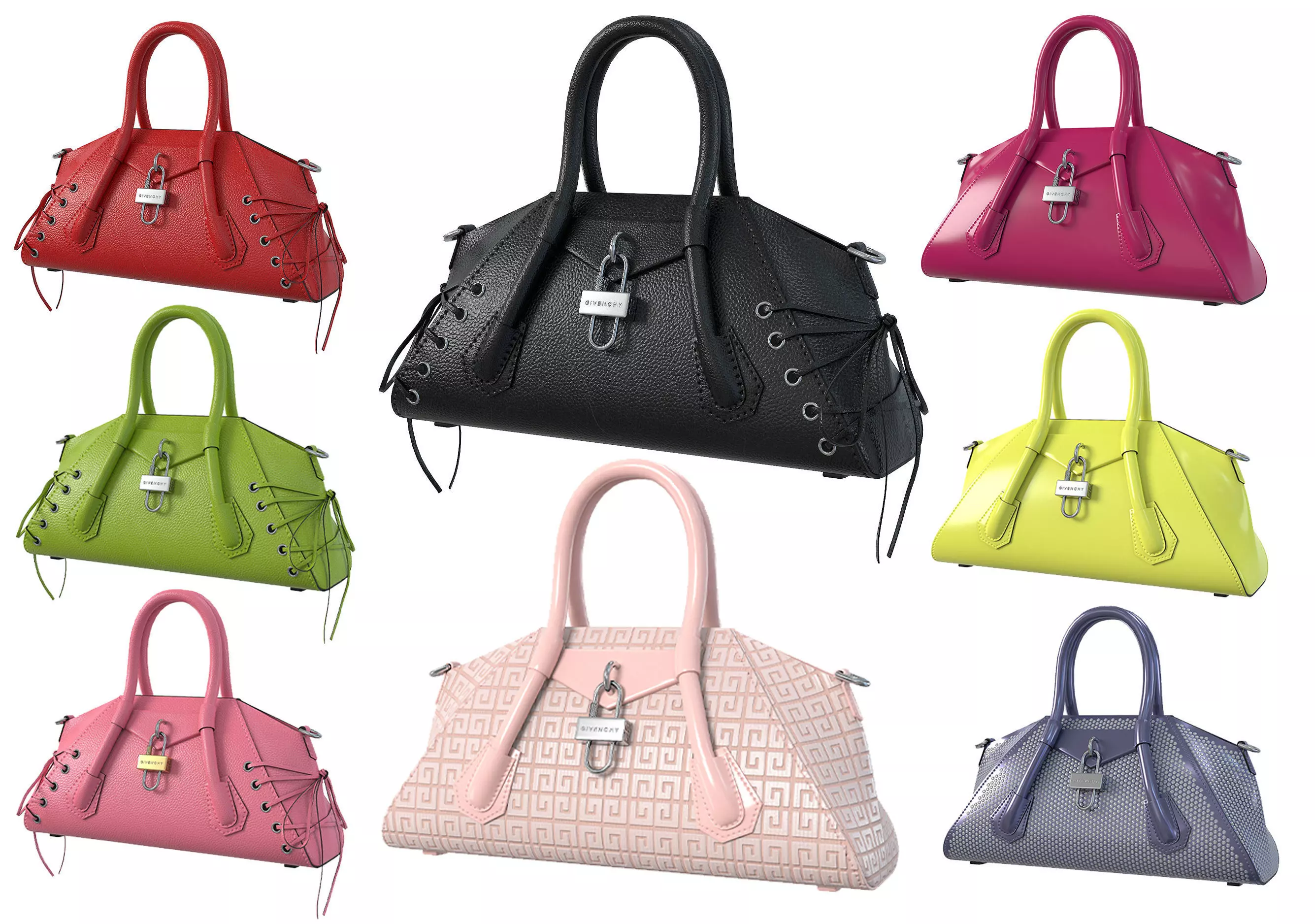 Givenchy Mini Antigona Bag 3D Model Collection_0