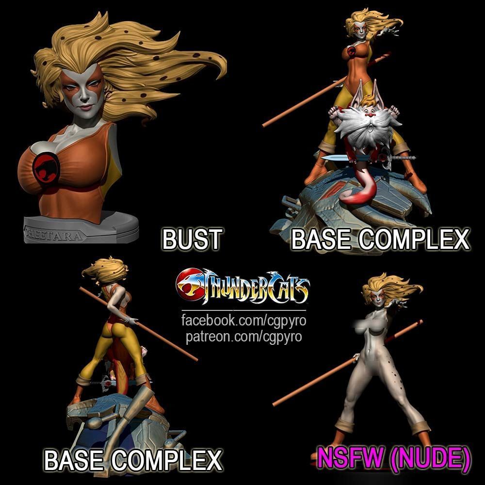 Cheetara from Thundercats STL files 3D printing collectibles 3D print model_2