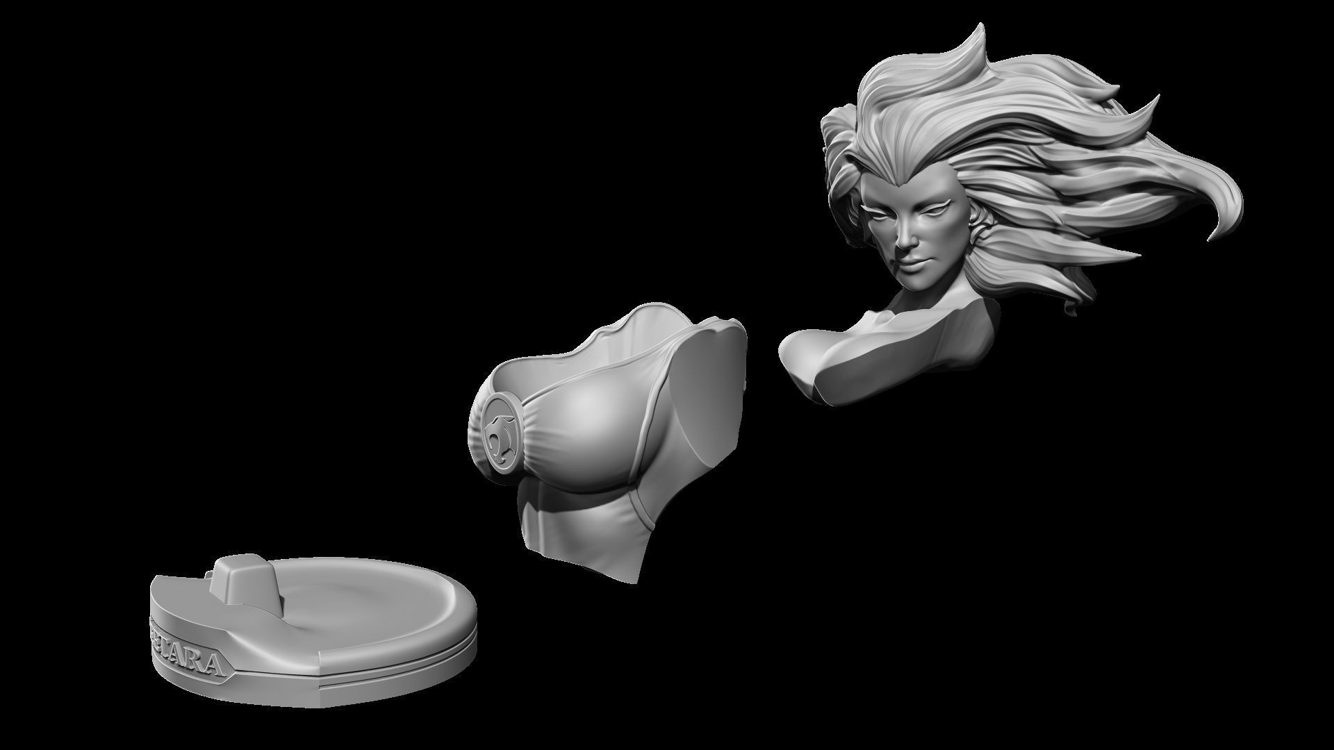 Cheetara from Thundercats STL files 3D printing collectibles 3D print model_8