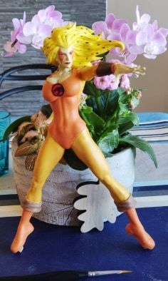 Cheetara from Thundercats STL files 3D printing collectibles 3D print model_7