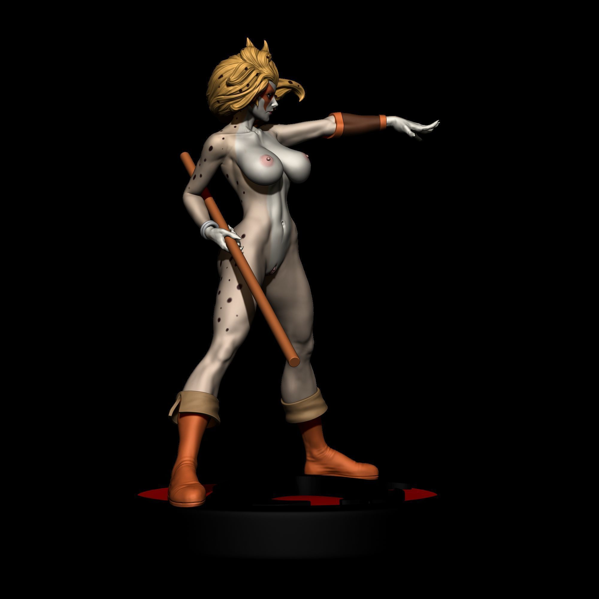 Cheetara from Thundercats STL files 3D printing collectibles 3D print model_25