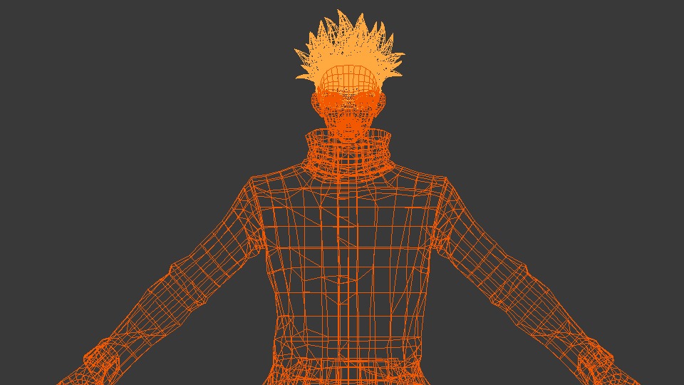 Gojo Characthers -JUJUTSU KAISEN Low-poly 3D model_15