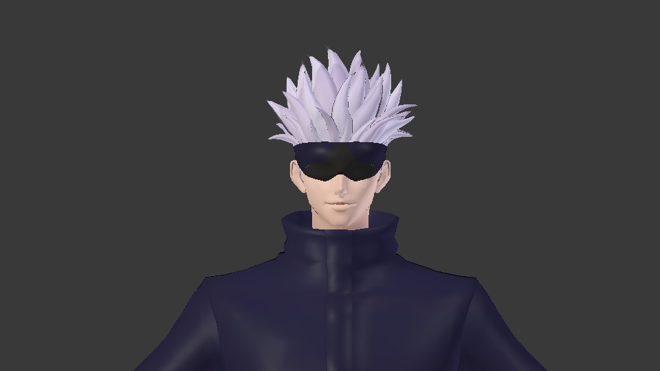 Gojo Characthers -JUJUTSU KAISEN Low-poly 3D model_1