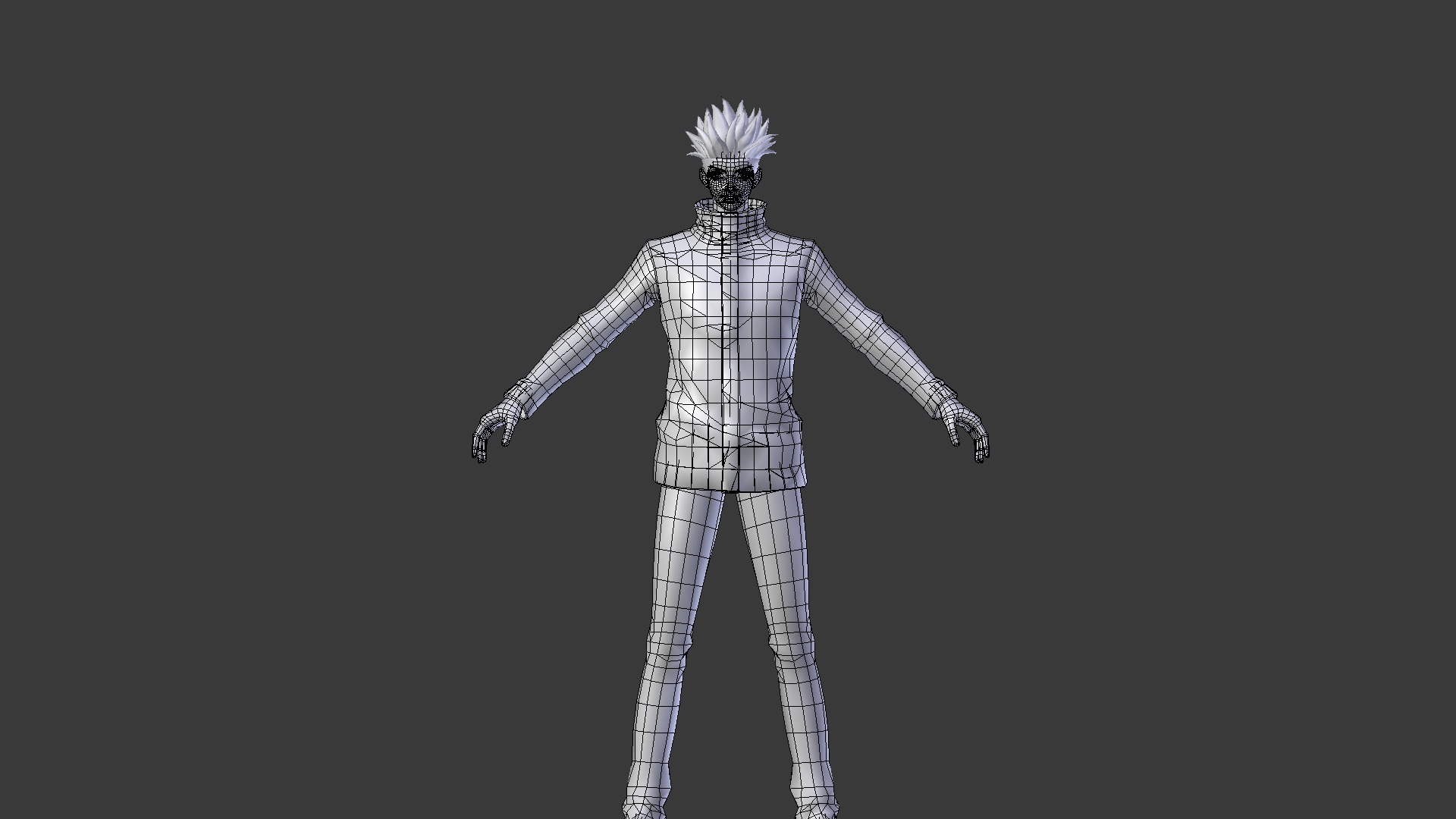 Gojo Characthers -JUJUTSU KAISEN Low-poly 3D model_16
