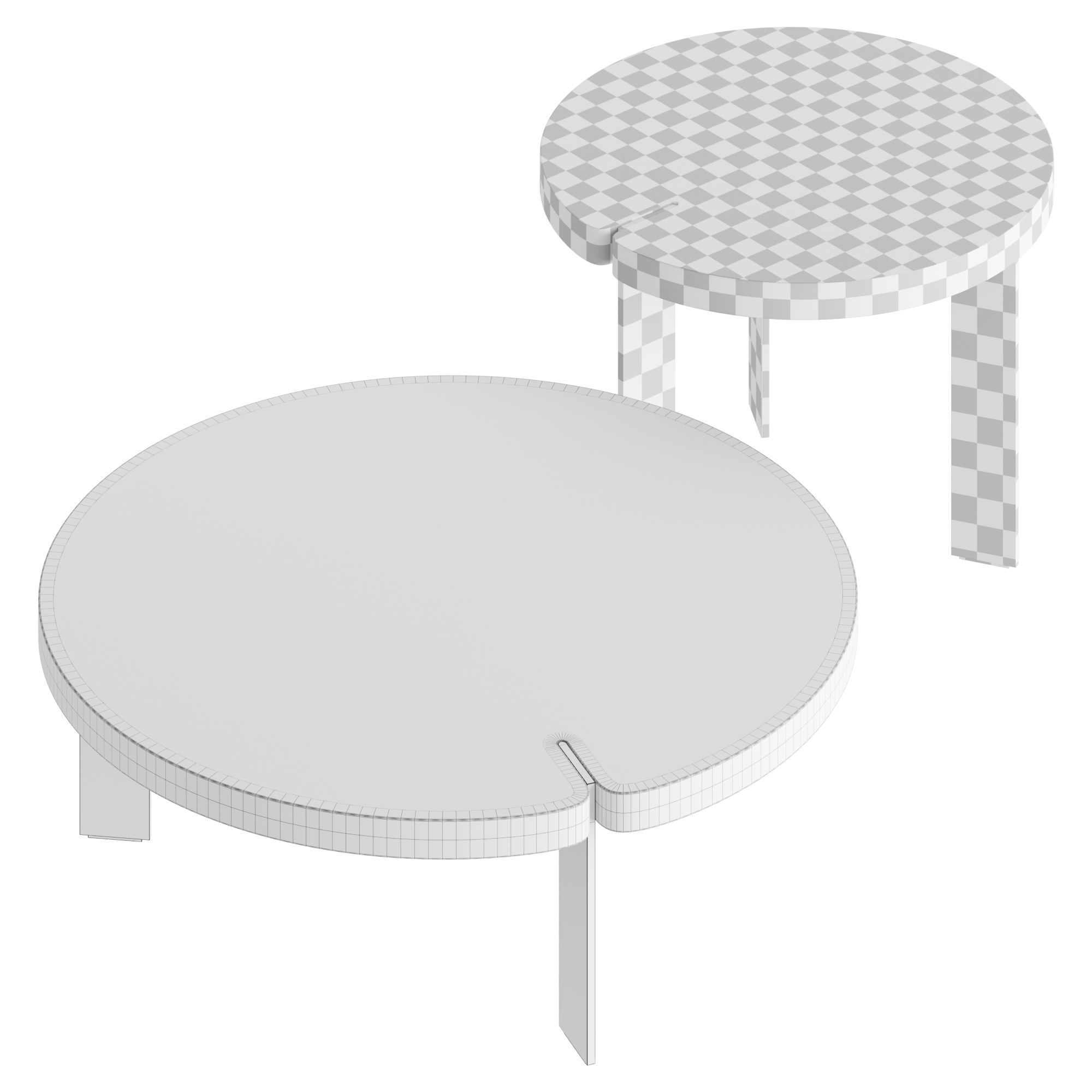 Saba Italia BUTTER Table 3D model_2