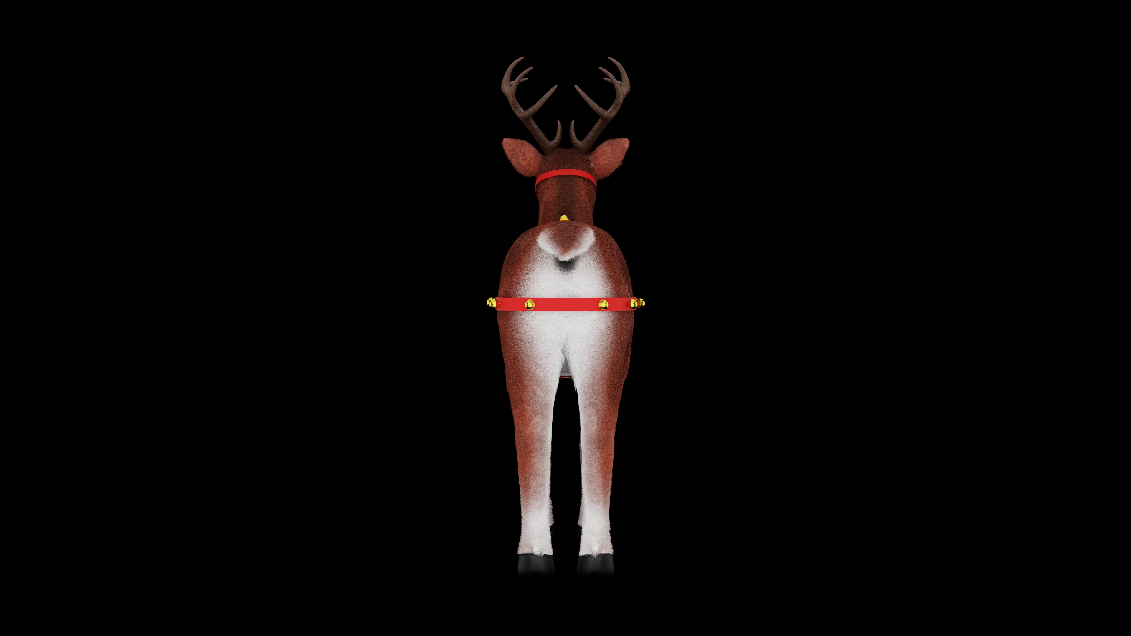 New Christmas Reindeer Low-poly 3D model_4