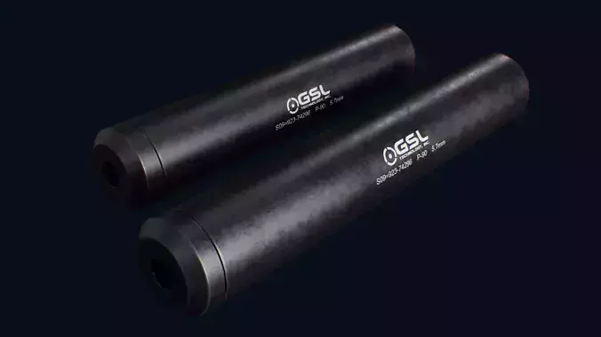 GSL Technology Suppressors Free low-poly 3D model