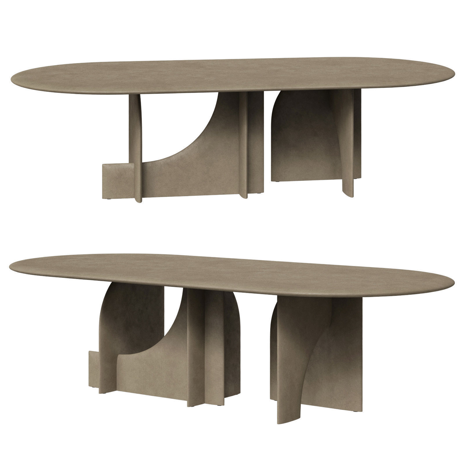 Gallotti and Radice dining table Selce T 3D model_4