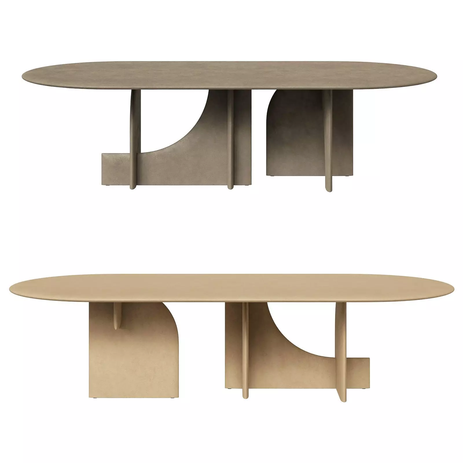 Gallotti and Radice dining table Selce T 3D model_0