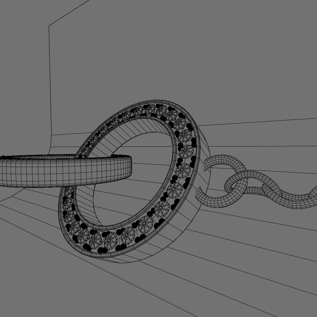 Eternal Duet necklace Free 3D model_2