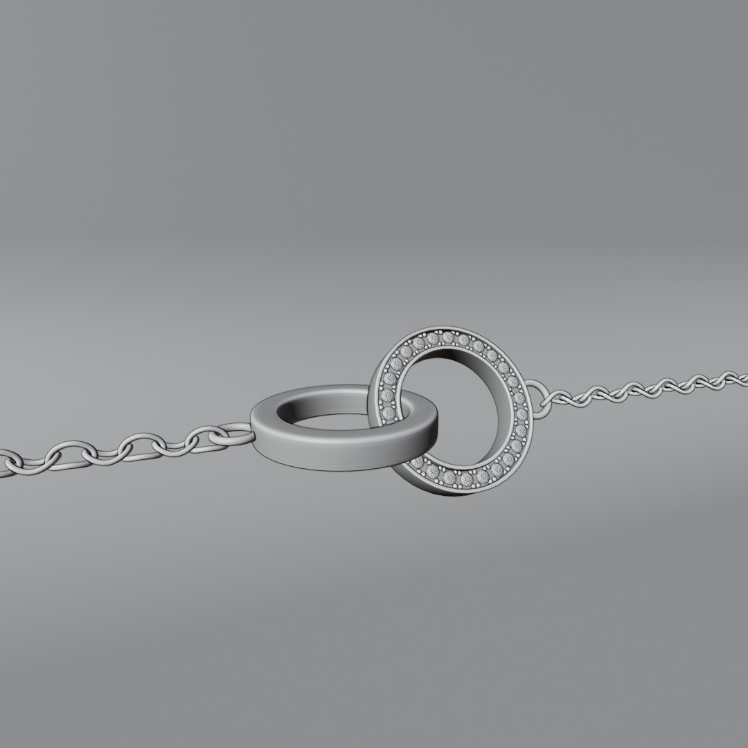 Eternal Duet necklace Free 3D model_1