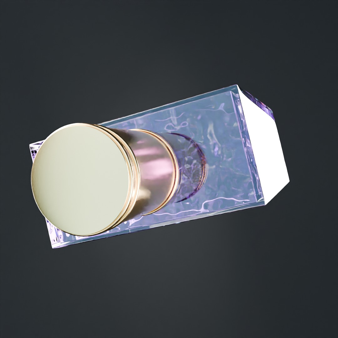 Perfume bottle purple 3D model Advertising 3D model_2