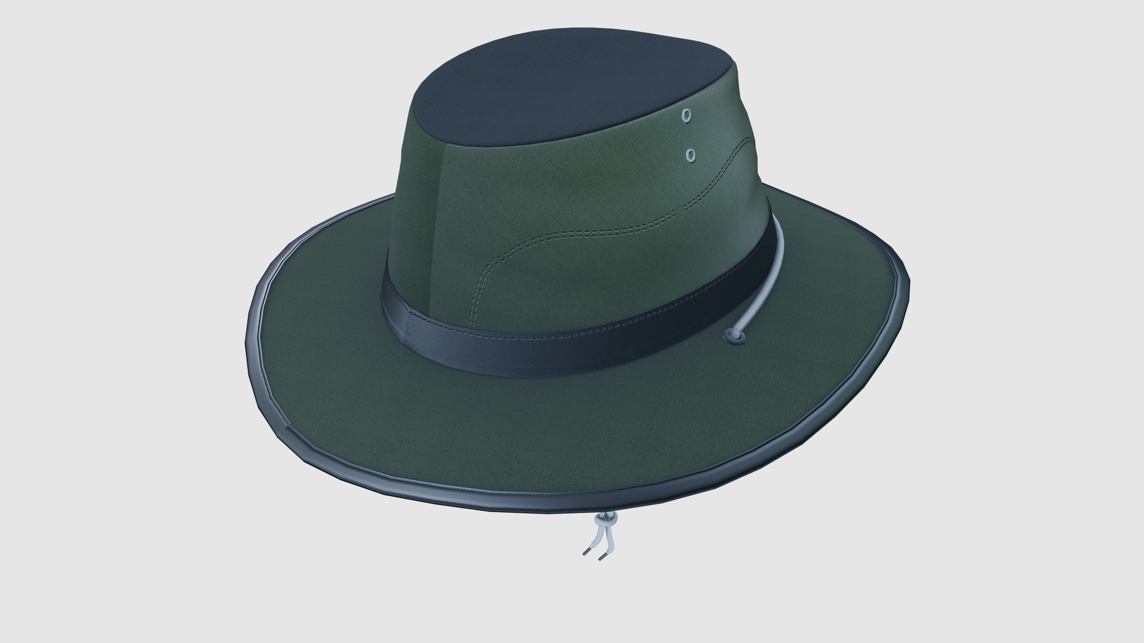 Traveling Hat 3D model_4