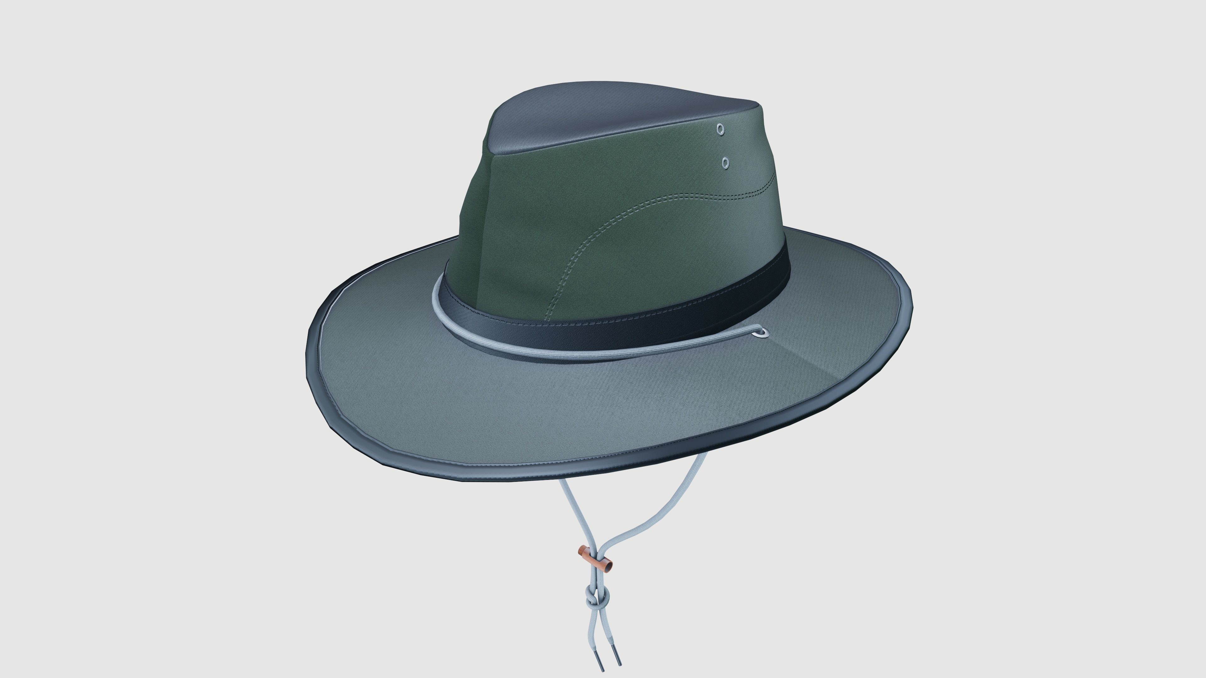 Traveling Hat 3D model_2