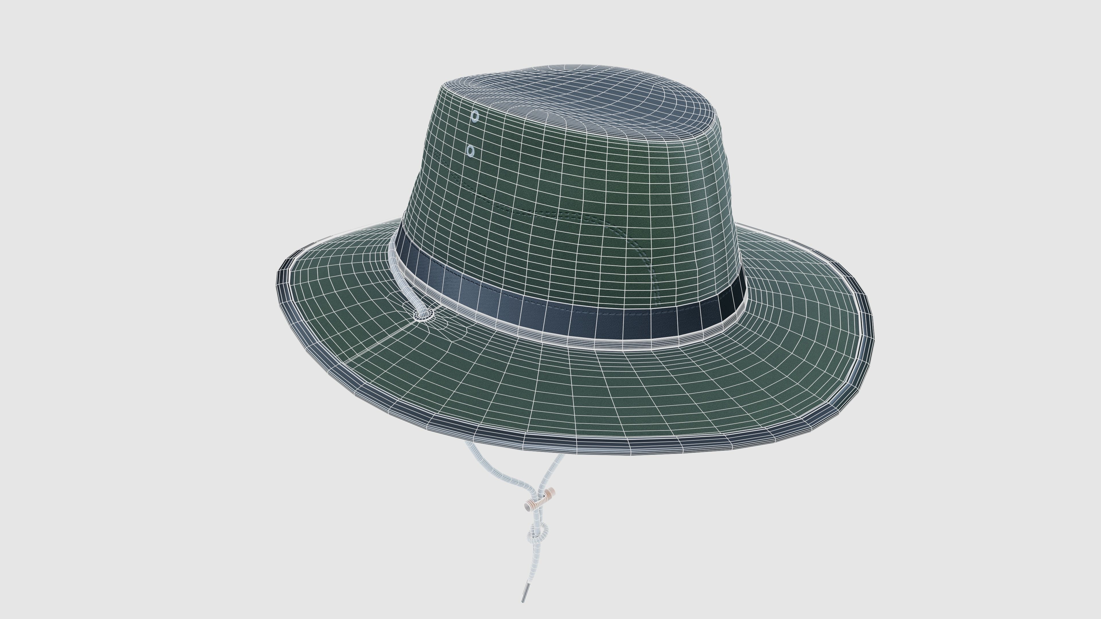 Traveling Hat 3D model_10