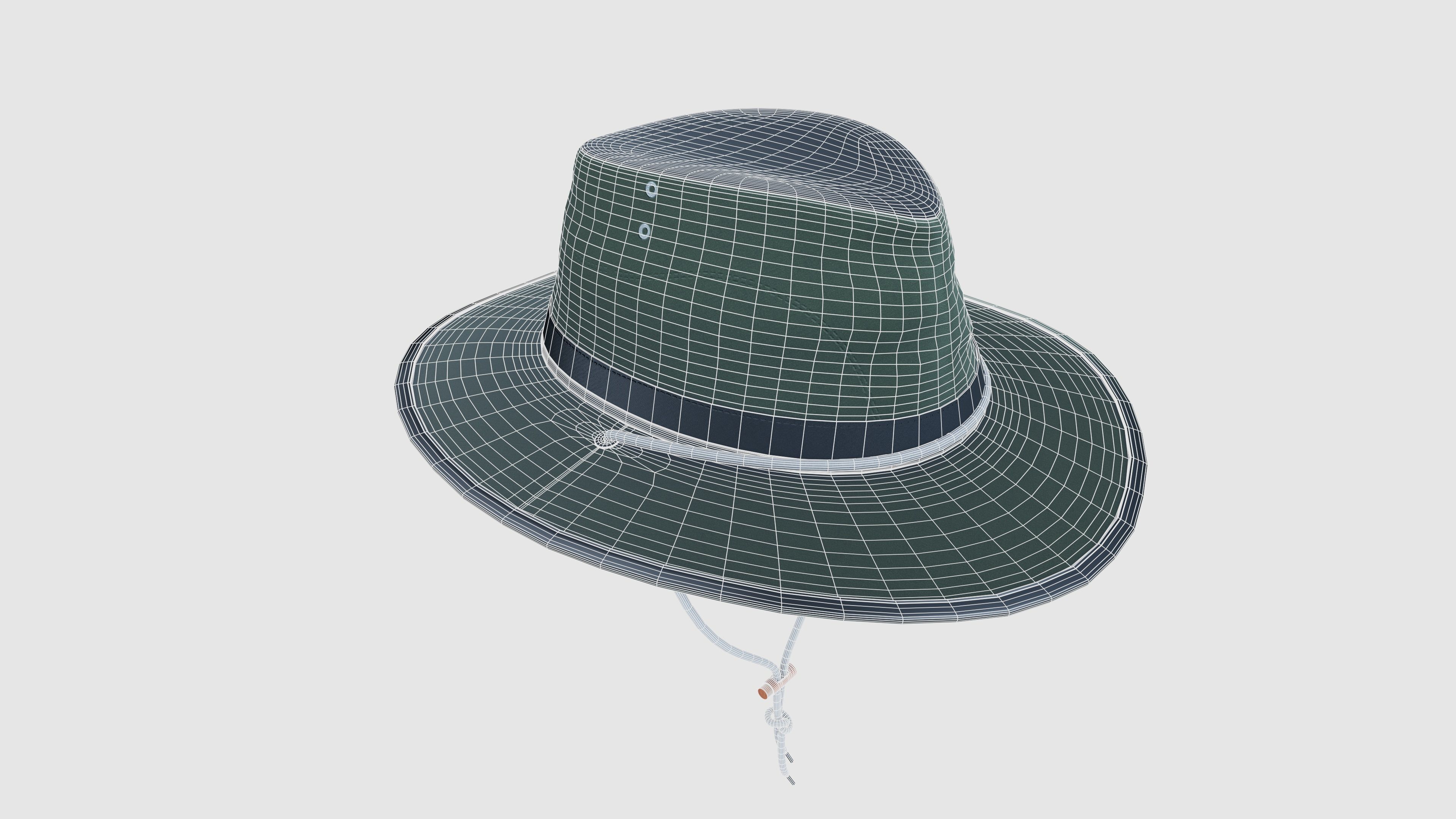 Traveling Hat 3D model_9