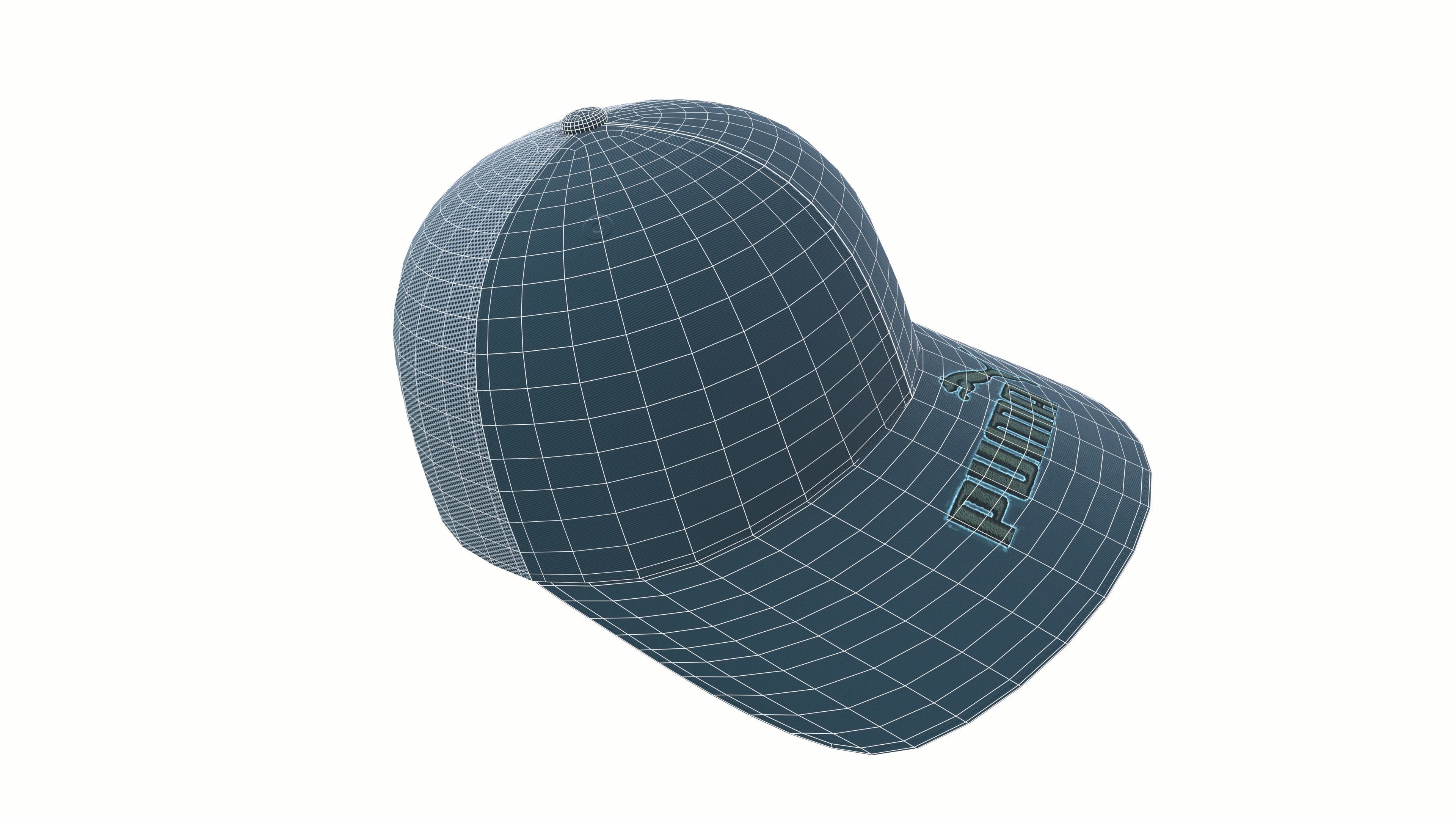 Baseball Cap 3D model_7