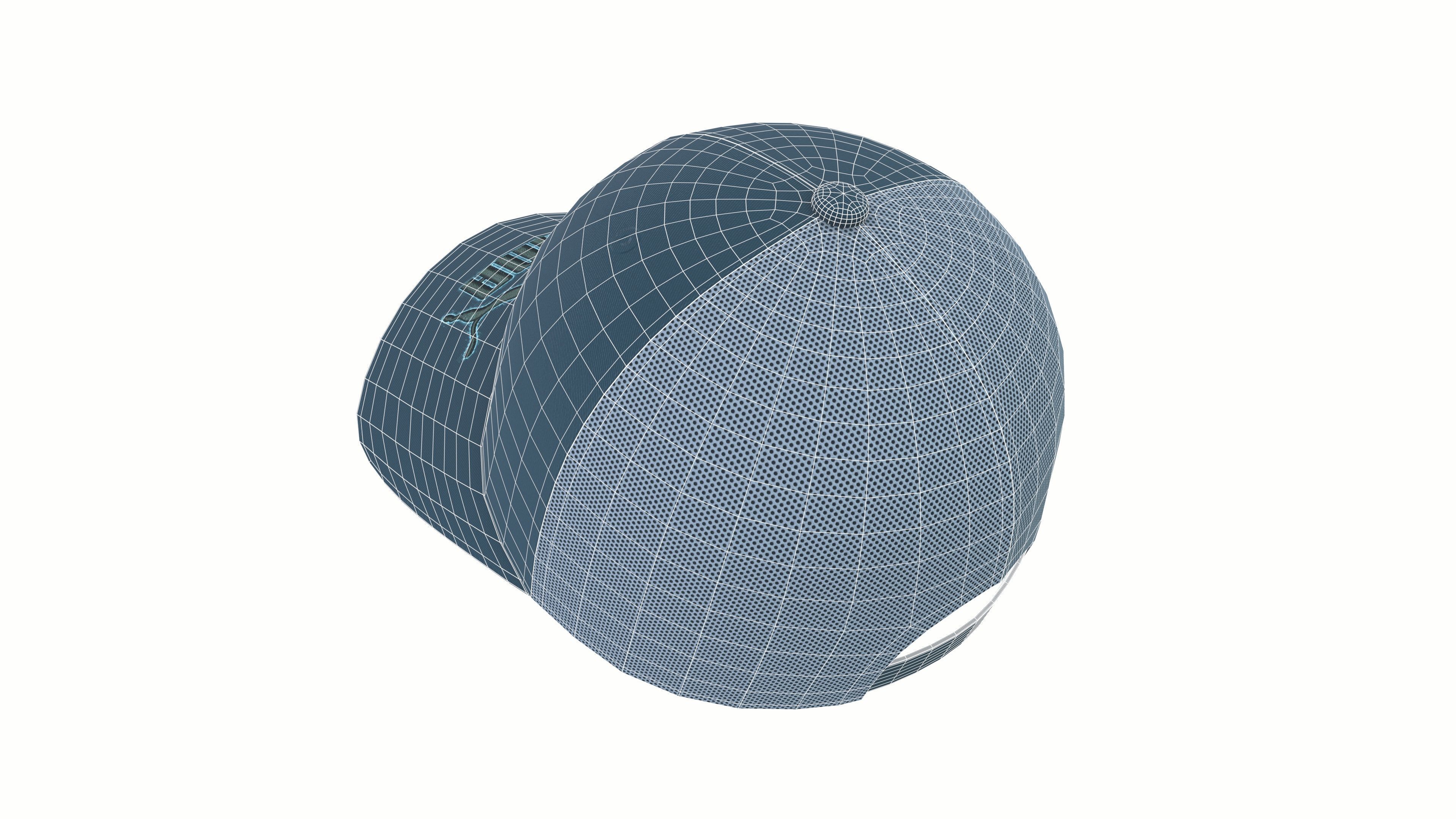 Baseball Cap 3D model_8