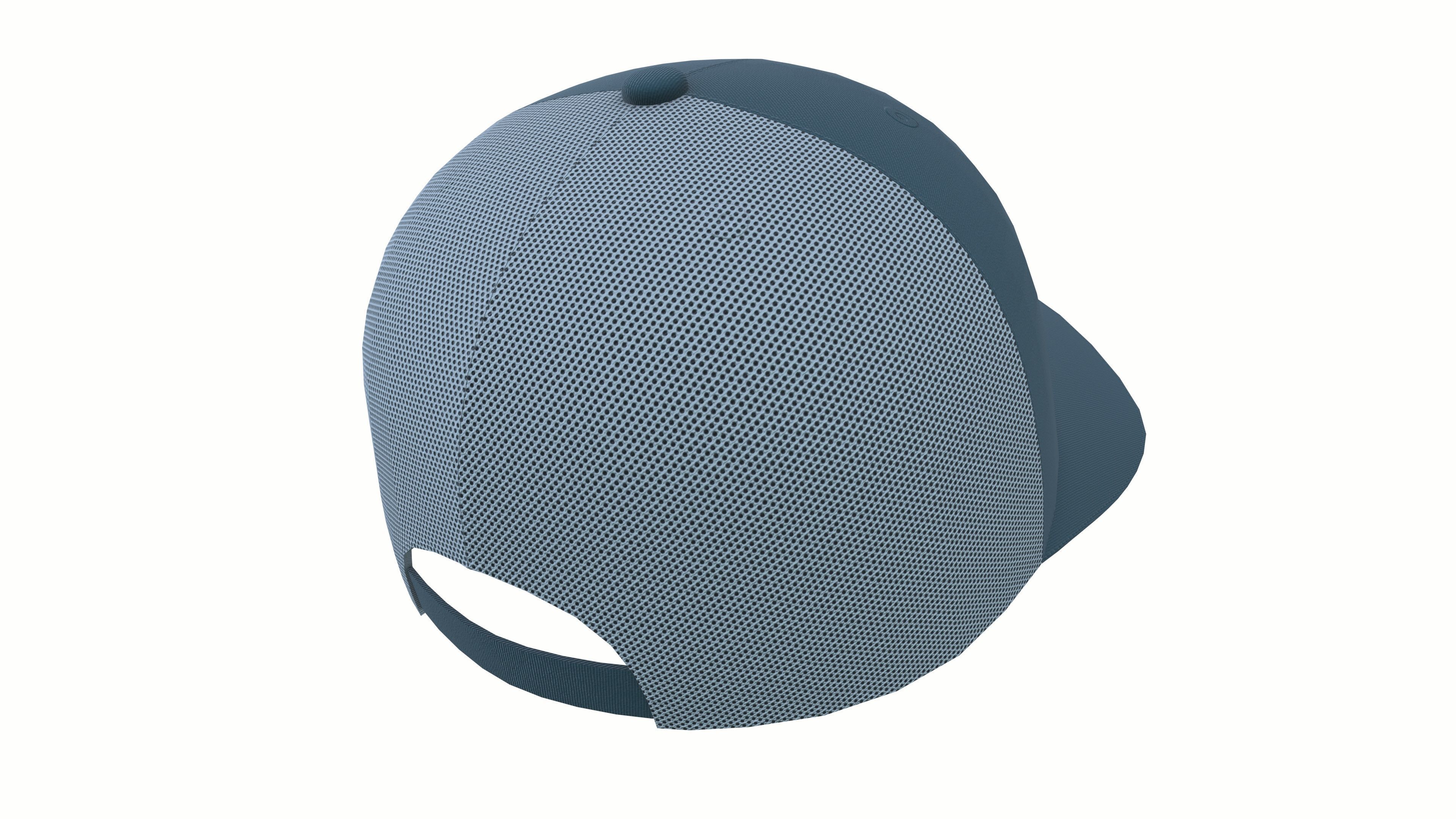 Baseball Cap 3D model_4