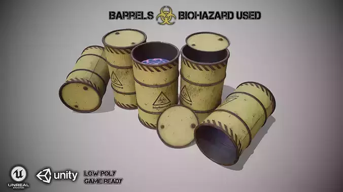 Barrels biohazard used