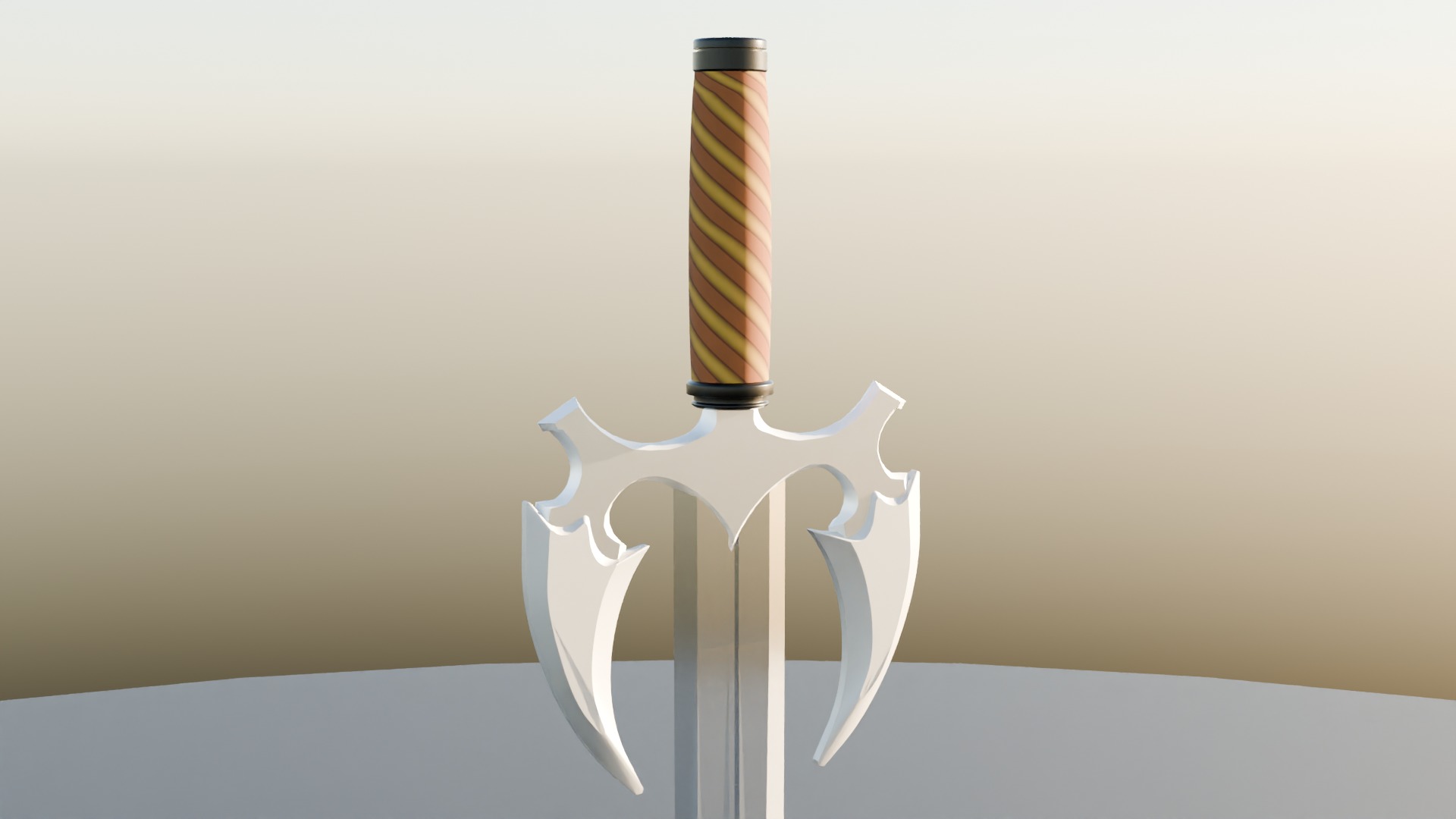 Loy-Ploy Fantasy Sword Low-poly 3D model_1